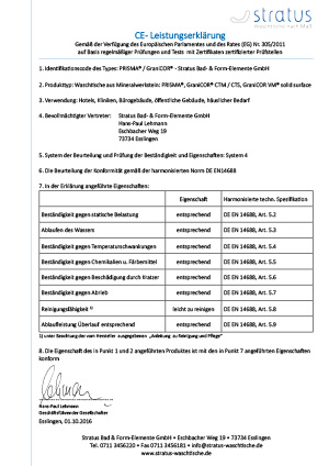 STRATUS Reinigung und Pflege CTM VM